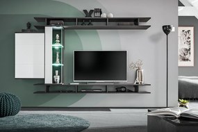 Mobilier living Genaro 20 DGW GM (stejar grafit + alb). 1024034
