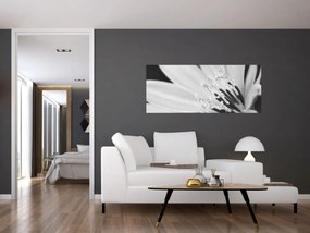 Tablou - Floare albă și neagră (120x50 cm)