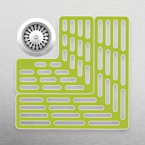 Set 2 covorașe antiaderente pentru chiuvetă Joseph Joseph Sink Saver, gri