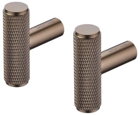 Cârlige gri 2 buc. de montat pe perete din metal Rof – Blomus