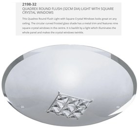 Plafoniera eleganta 30cm Flush 2198-32 SRT