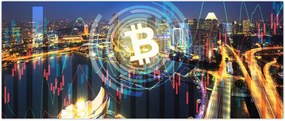 Tablou - Orașul investițiilor (120x50 cm)