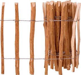 vidaXL Gard din șipci, 60 x 500 cm, lemn de alun