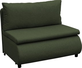 Fotoliu extensibil cu spaţiu de depozitare, verde, FLIK