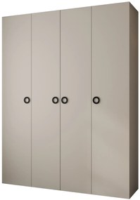 Dulap de haine 190 cm Carmela 50-1 (Cașmir + Negru). 1126715