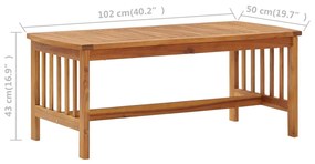 Set mobilier de gradina, 5 piese, lemn masiv de acacia Maro, 4x fotoliu + masa, 1