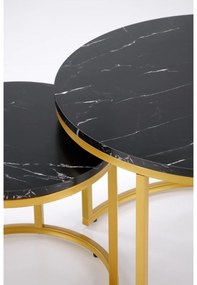 Set 2 buc. măsuțe de cafea Palea (negru). 1092457