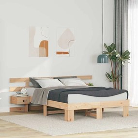 vidaXL Cadru de pat cu sertar Maro 120 x 200 cm
