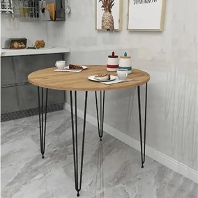 Masa bucatarie rotund texturata, Homs 70x70x75 cm, A0047