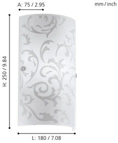 Eglo 90049 - Corp de iluminat perete AMADORA 1xE14/60W/230V