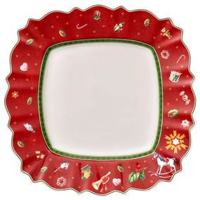 Farfurie pătrată, roșie, 28.5 x 28.5 cm, colecția Toy's Delight - Villeroy & Boch