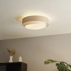 Plafonieră modernă bej 50cm 3 lumini - Drum Duo
