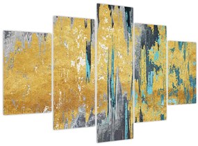 Tablou - Design auriu (150x105 cm)