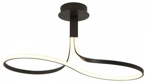 Lustra LED aplicata design modern NUR maro oxid