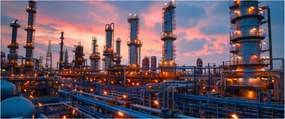 Tablou - Instalație industrială (120x50 cm)