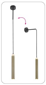Aplica de perete, Pendul Stil Modern, Auriu, LED Thelma
