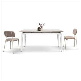 Masă ceramică extensibilă Evelin 160/80 cm + 2 extensii de 40 cm