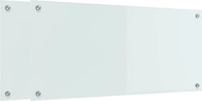 vidaXL Panou de bucătărie 2 pcs Alb 90 x 40 cm sticlă securizată
