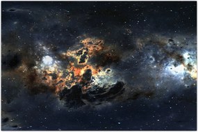 Tablou - Universul cu Nebula (90x60 cm)