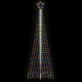 vidaXL Pom de Crăciun LED 495 LED-uri colorate 300,5 cm
