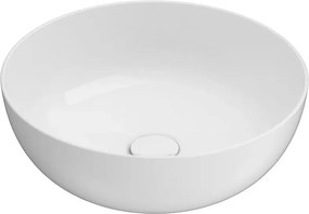Lavoar pe blat rotund din compozit Marmite Alessia 40 cm
