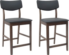 vidaXL Scaune de dining 2 pcs Maro deschis 48 x 49 x 95 cm