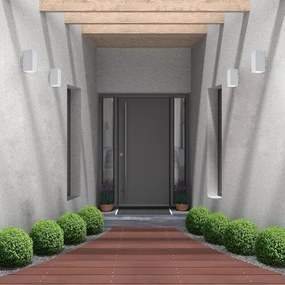 Aplica LED iluminat exterior ambiental, Protectie IP65 Urfa II alba