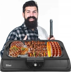 Gratar electric ZİLAN ZLN3772,2000 W, termostat reglabil