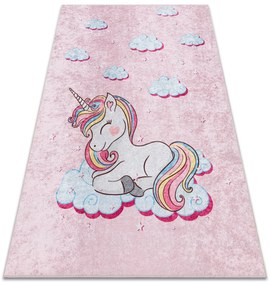 JUNIOR 51855.804 covor lavabil Inorog, nori pentru copii anti-alunecare - roz - SECUNDAR-COTATI PRODUSUL