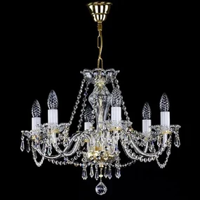 Candelabru Cristal Bohemia Exclusive 6 brate, diam. 57cm HAMINDA VI CE