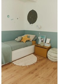 Covor crem lavabil, țesut manual, rotund, din bumbac ø 100 cm Moon Multishape – Lorena Canals