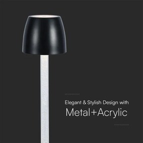 Lampă de birou LED încărcabilă, reglabilă, 3W, 5V, 3000K, albă