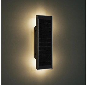 Brilagi - Aplică solară de perete SUN, LED 2,5W, 230V, 30 cm, 2000 mAh, IP44