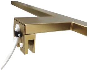 Aplică LED pentru oglindă de baie LED/8W/230V 4000K 50 cm IP44 auriu mat