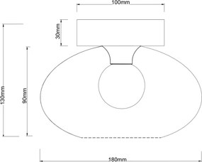Globo 15572D - Plafonieră SHAUN 1xE27ILLU/40W/230V neagră