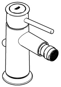 GROHE BAUCLASSIC - baterie pentru bide, crom lucios, 32864000