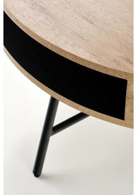 Măsuță de cafea CAMILA 41x80 cm stejar auriu/negru