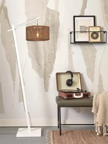 Lampa de podea eco din iuta Iguazu S 30cm, alb/ natur