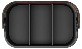 Organizator de baie negru din plastic reciclat Bellwood – Umbra