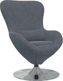 vidaXL Fotoliu ou Gri închis Catifea