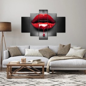 Tablou cu buze de femeie (150x105 cm)