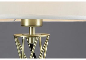 Rabalux 74081 - Lampă de masă NIVRA 1xE27/40W/230V auriu/alb