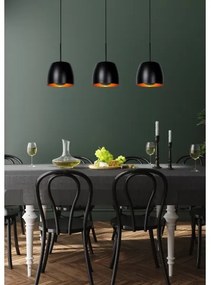Lustră pe cablu NOLAN 3xE27/40W/230V neagră Lucide 30488/03/30