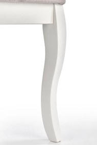 Scaun Velo tapitat gri/alb- H96