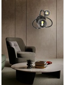 Aplică LED NANCY Wofi 4014-205 2xG9/3,5W/230V negru/crom