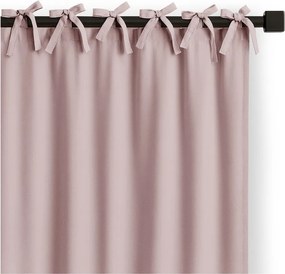 Draperie roz prăfuit dimout (semi-opacă) 140x250 cm Carli Tie – Restilo