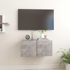 Dulap TV suspendat, gri beton, 60x30x30 cm 1, Gri beton