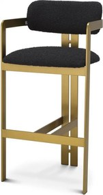 Scaun bar design LUX Donato, boucle negru 115837 HZ