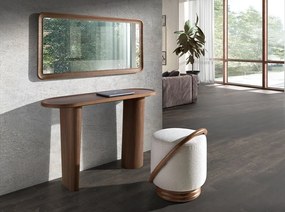 Consola design LUX Oval Walnut