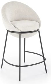 Scaun de bar tapitat H118 bej